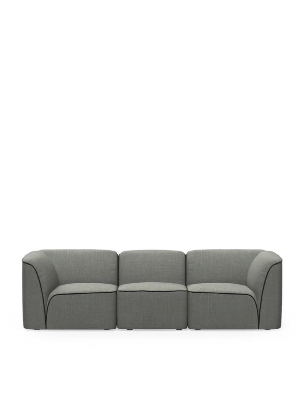 Flora 2.5 -  Seater Dark Grey