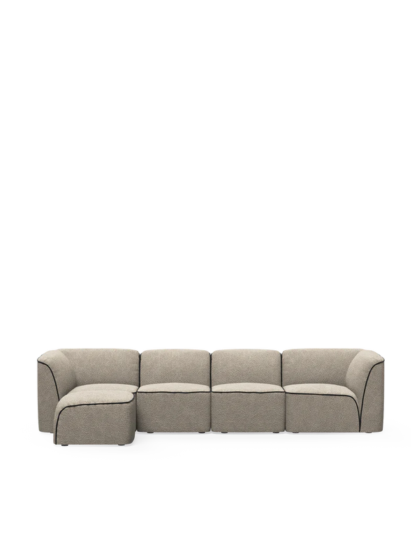 Flora Sectional 1 -  Natural Boucle