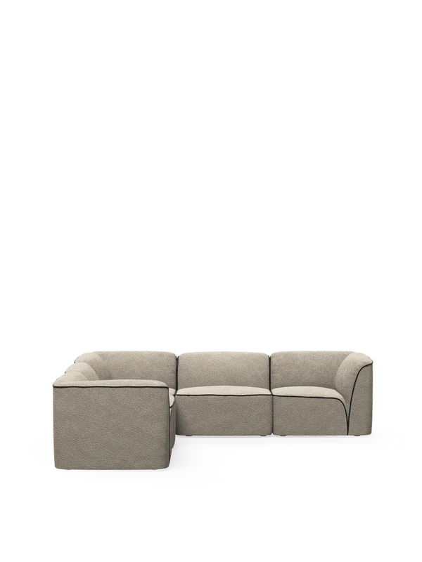 Flora Sectional 3 -  Natural Boucle