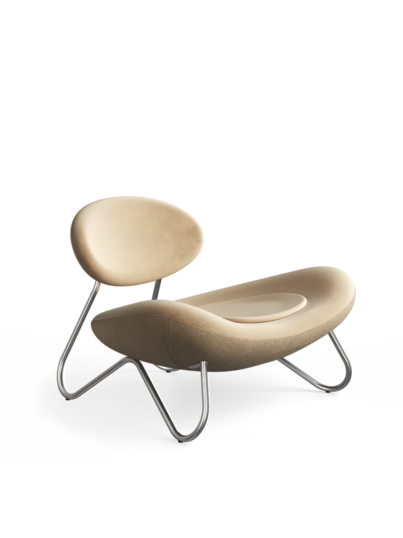 Meadow Lounge Chair - Gold Leather