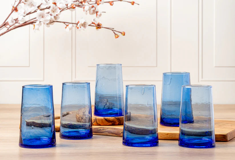 Moroccan Cone Glassware Large Tumbler - Set of 6