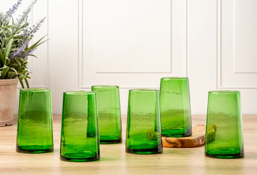 Moroccan Cone Glassware Large Tumbler - Set of 6