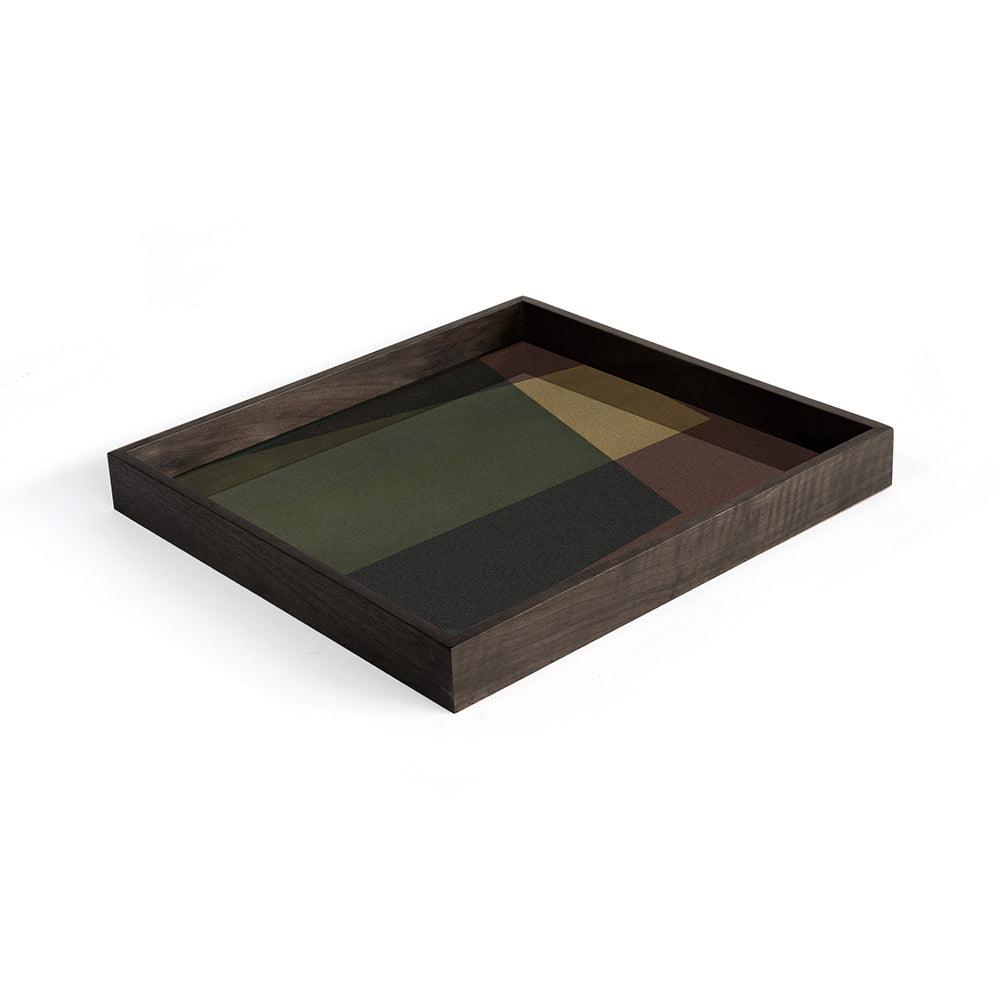 Ethnicraft DECORATIVE - Slate Angle Small Square Glass Tray
