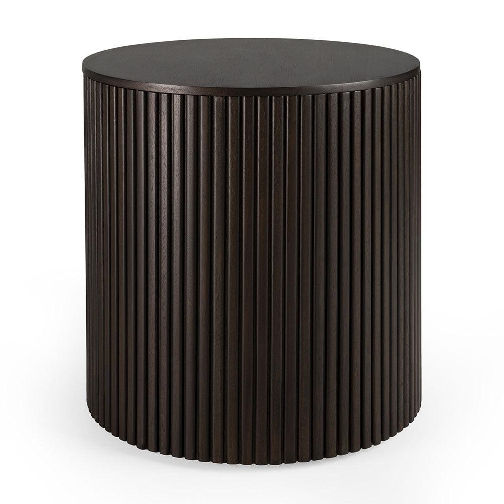 Ethnicraft FURNITURE - Roller Max Round Side Table with Storage
