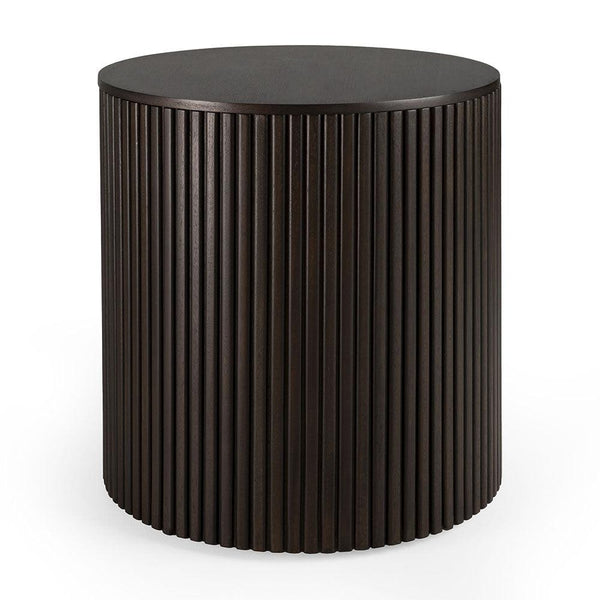 Ethnicraft FURNITURE - Roller Max Round Side Table with Storage