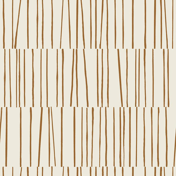 Tempaper Designs LIFESTYLE - Shift Copper & Cream Peel and Stick Wallpaper
