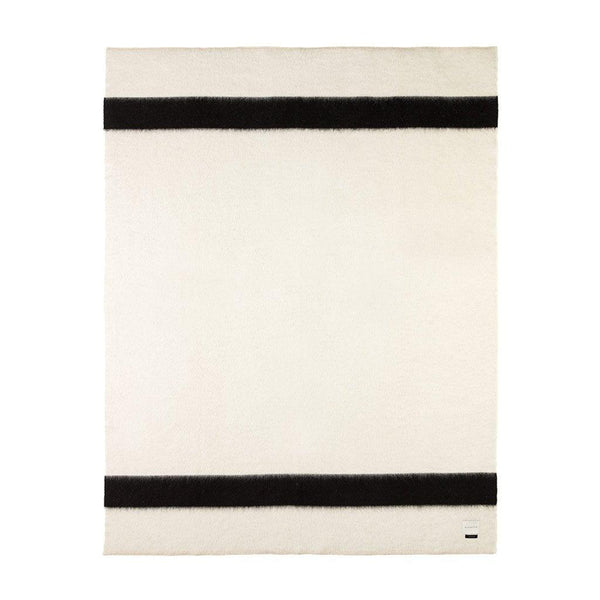BLACKSAW TEXTILES - The Siempre Recycled Blanket - Ivory with Black Stripe