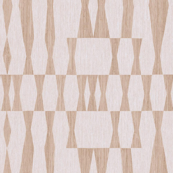 Tempaper Designs LIFESTYLE - Grasscloth Geo Jute Peel and Stick Wallpaper