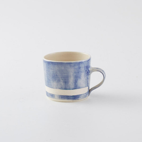 Wonkiware TABLETOP - Large Wax Stripe Mug - Blue
