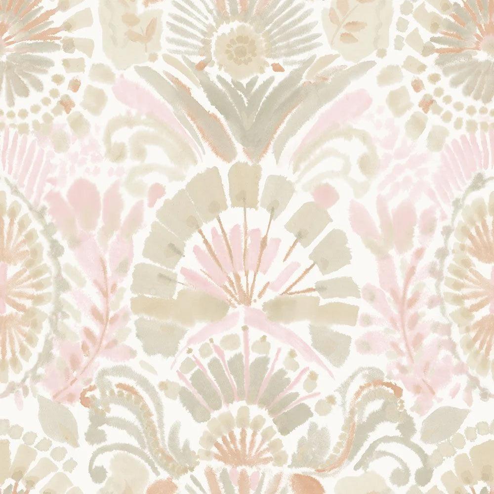 Tempaper Designs LIFESTYLE - Pink Bohemia Peel and Stick Wallpaper