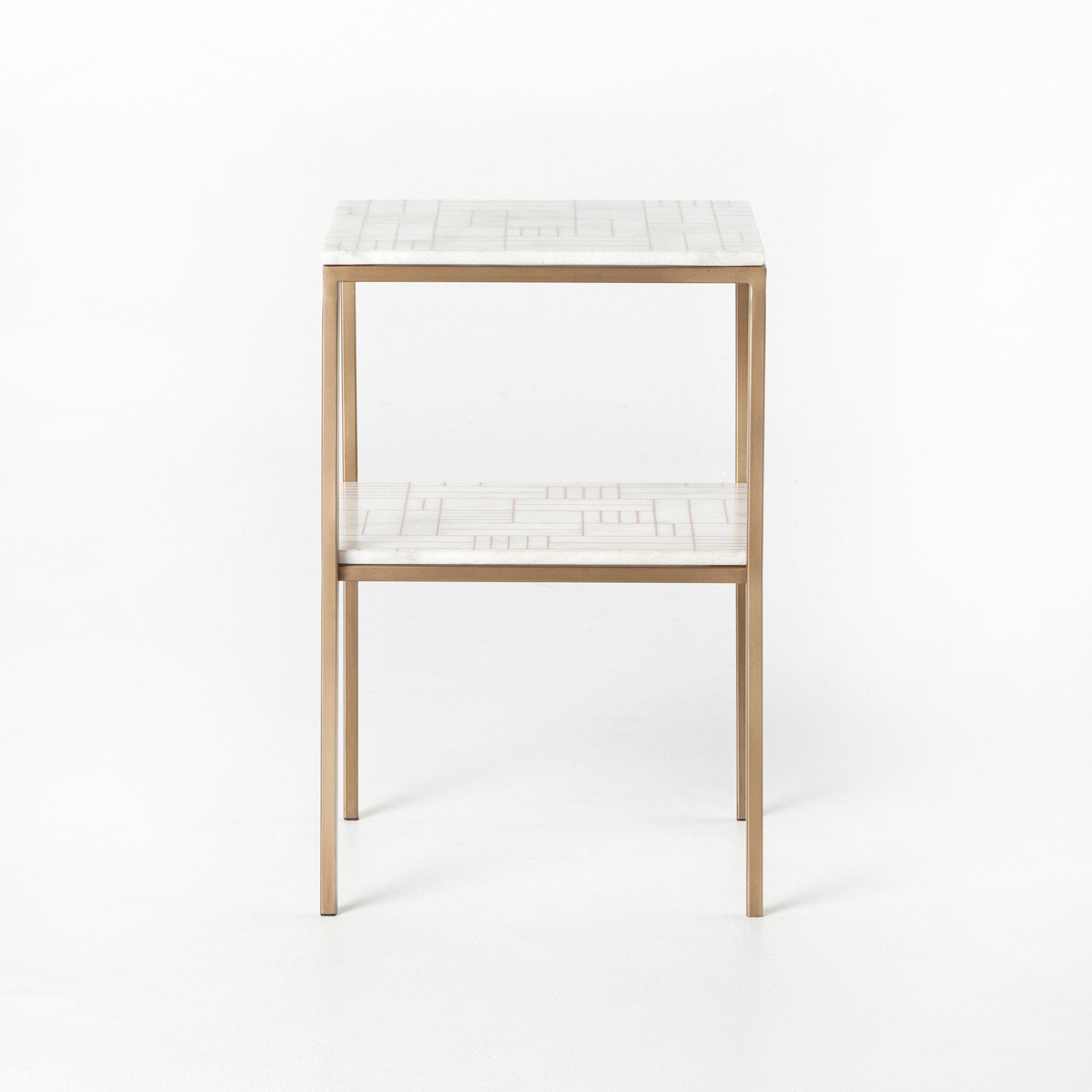 Four Hands FURNITURE - Clarendon Marble Side Table