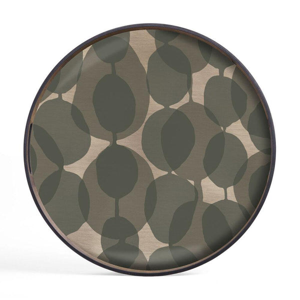 Notre Monde (Ethnicraft) DECORATIVE - Connected Dots Small Round Glass Tray