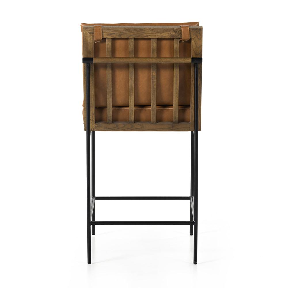 Four Hands FURNITURE - Crete Leather Bar & Counter Stool
