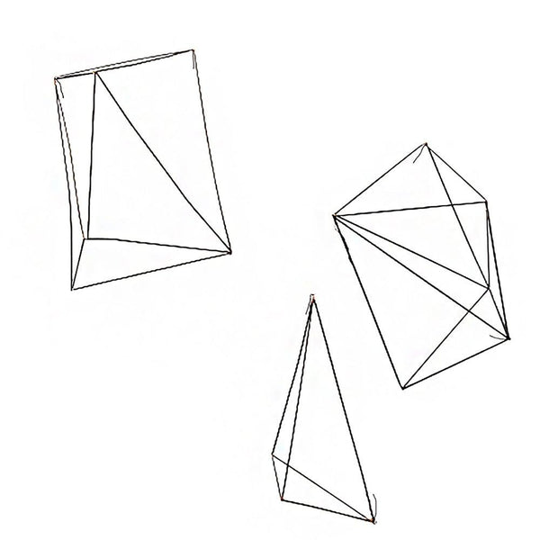 Gold Leaf Design Group DECORATIVE - Wire Crystals (set of 3)