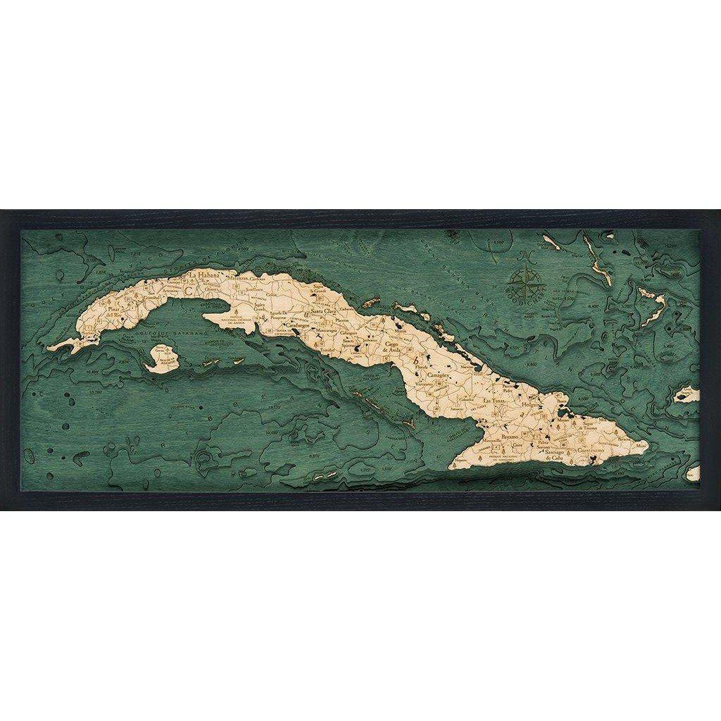 Michael Enterprises Inc./Worldchart.com WOOD CHART - Cuba Wood Chart