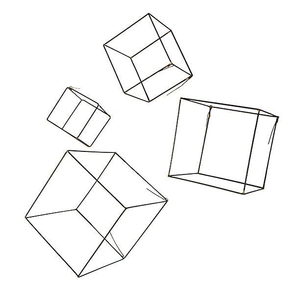 Gold Leaf Design Group DECORATIVE - Wire Cubes (set of 4)