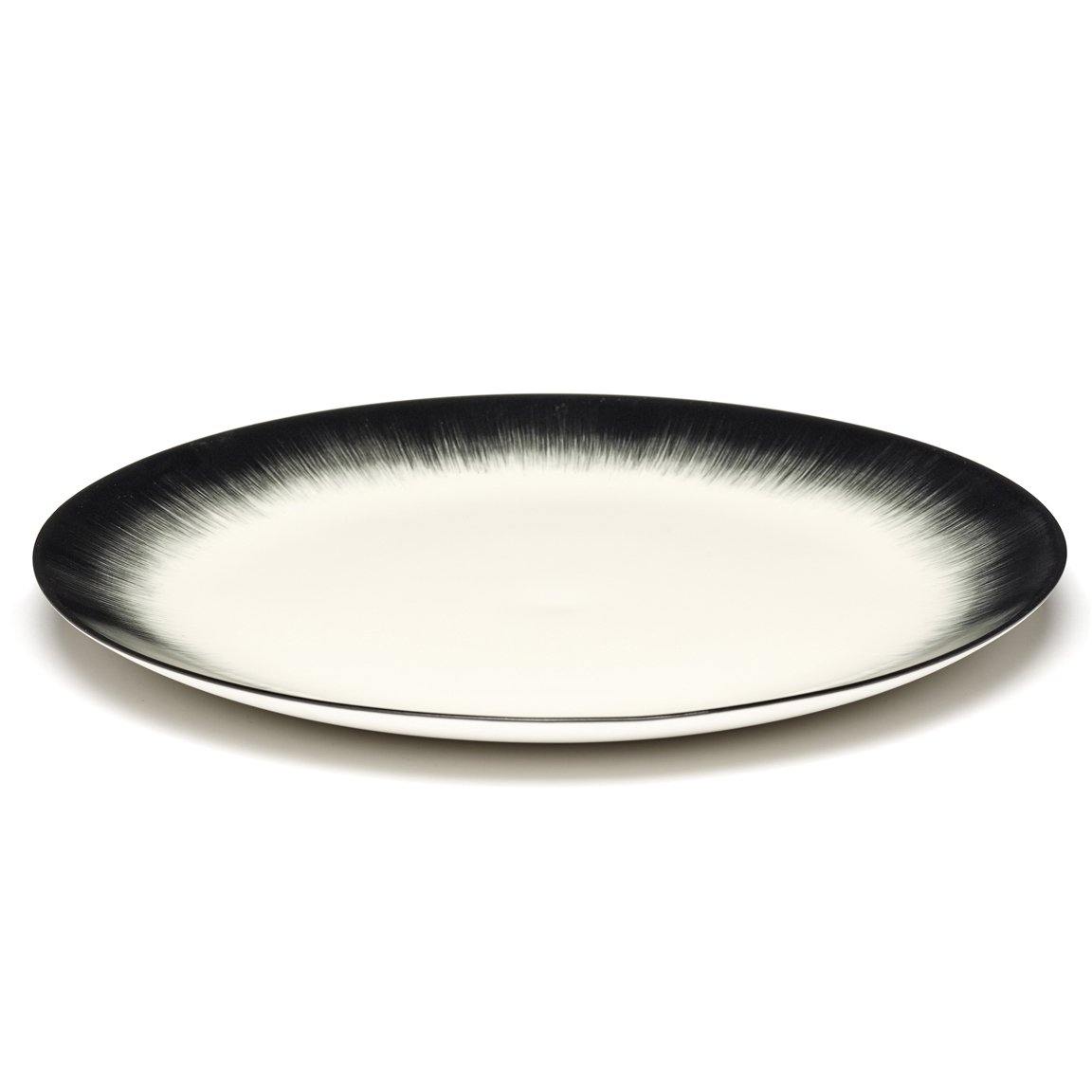 Serax TABLETOP - Dé White & Black Dinner Plate