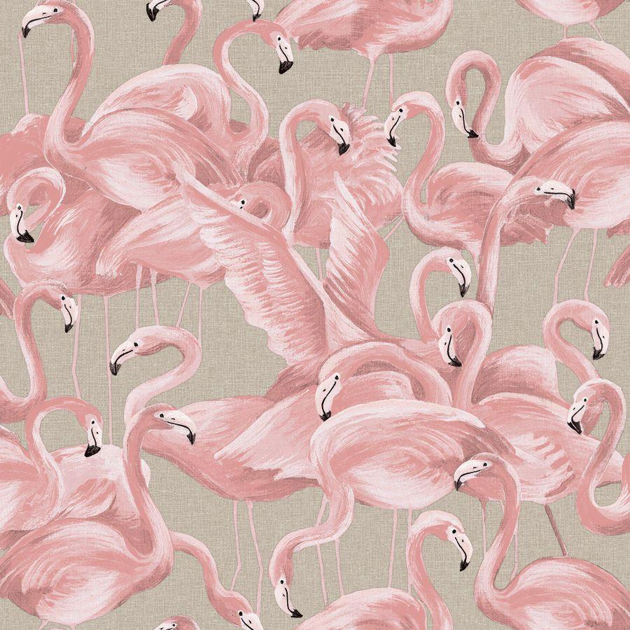 Tempaper Designs LIFESTYLE - Flamingo Ballerina Pink Peel and Stick Wallpaper