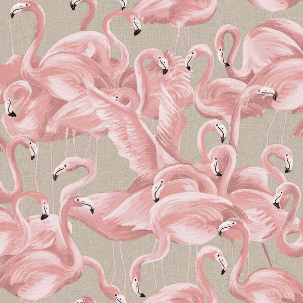 Tempaper Designs LIFESTYLE - Flamingo Ballerina Pink Peel and Stick Wallpaper
