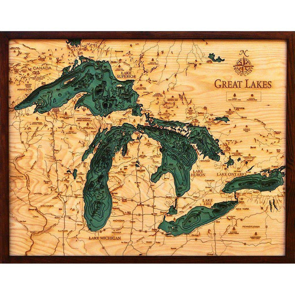 Michael Enterprises Inc./Worldchart.com WOOD CHART - Great Lakes Wood Chart