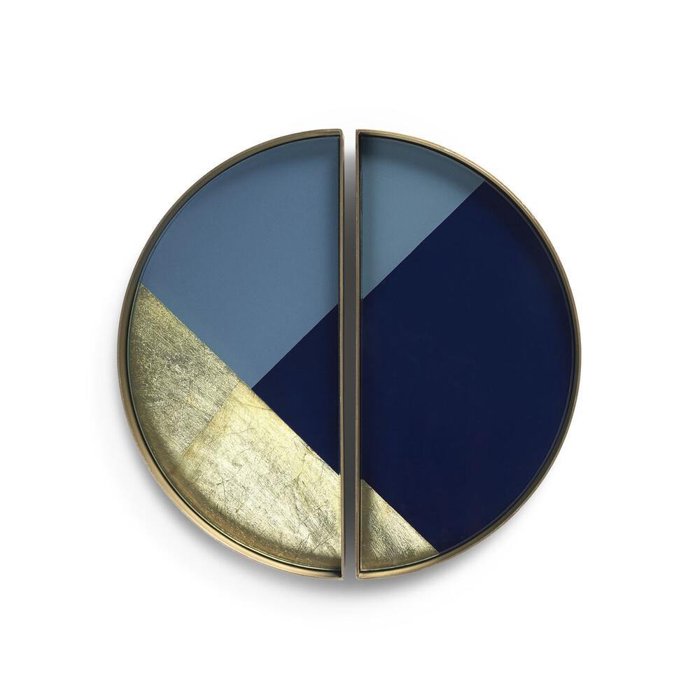 Notre Monde (Ethnicraft) DECORATIVE - Geometric Half Moon Mini Trays - Set of 2