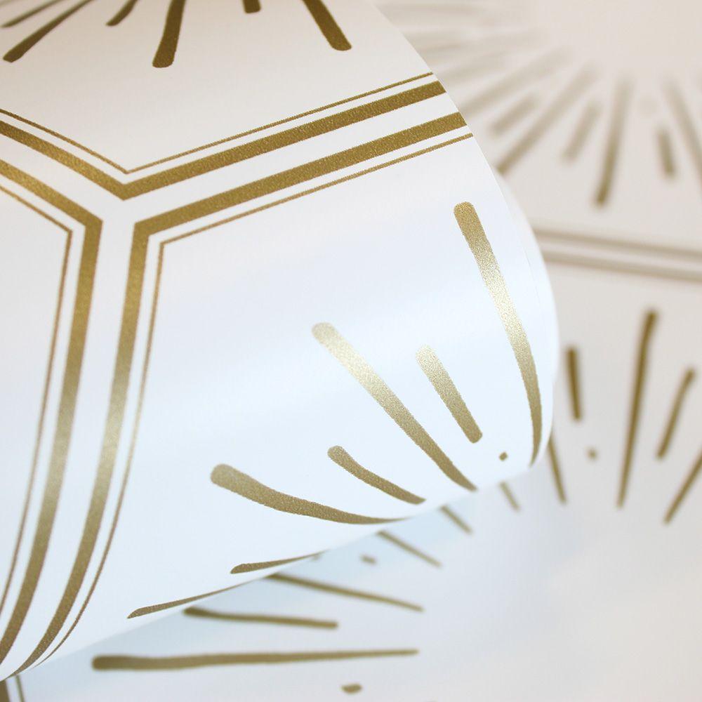 Tempaper Designs LIFESTYLE - Hello Sunshine Gold Peel and Stick Wallpaper