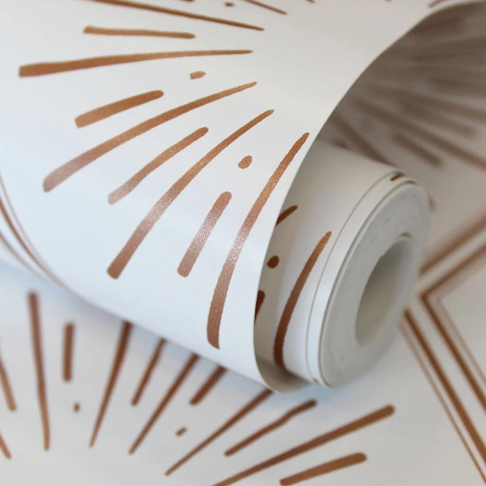 Tempaper Designs LIFESTYLE - Hello Sunshine Autumn Bronze Peel and Stick Wallpaper