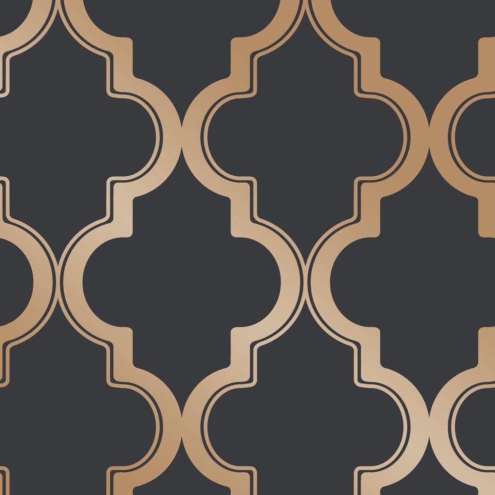 Tempaper Designs LIFESTYLE - Marrakesh Midnight & Metallic Gold Peel and Stick Wallpaper