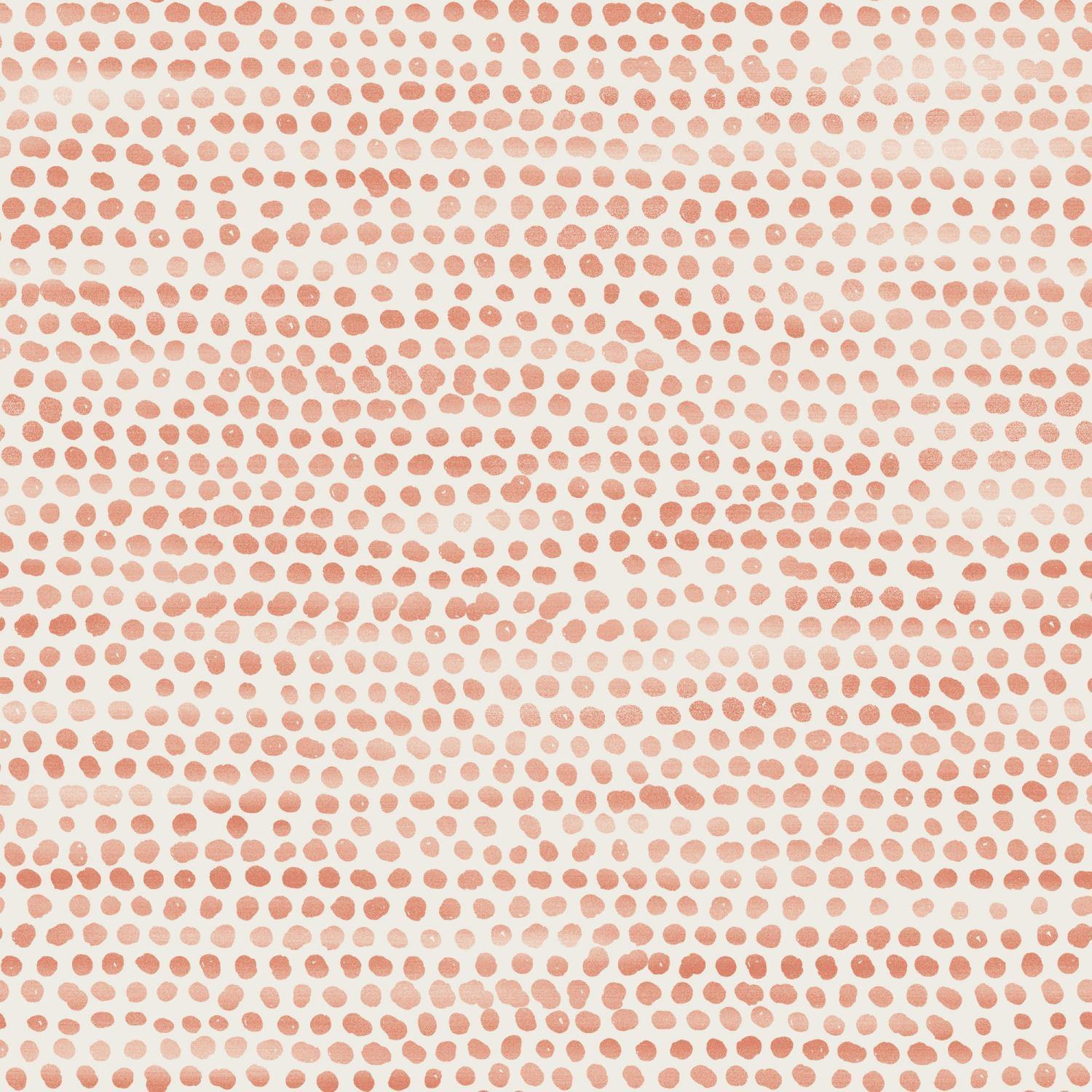 Tempaper Designs LIFESTYLE - Moire Dots Coral Peel and Stick Wallpaper