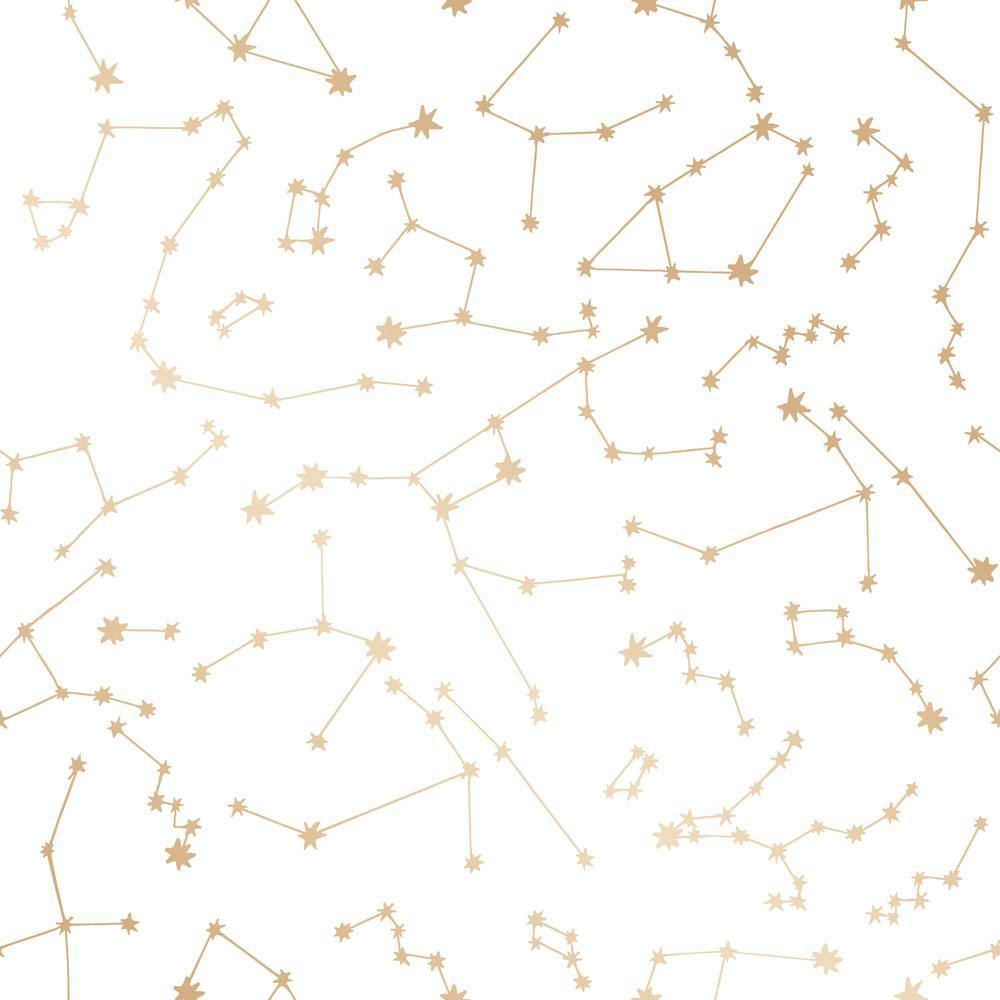 Tempaper Designs LIFESTYLE - Novogratz Constellations Frost Peel and Stick Wallpaper