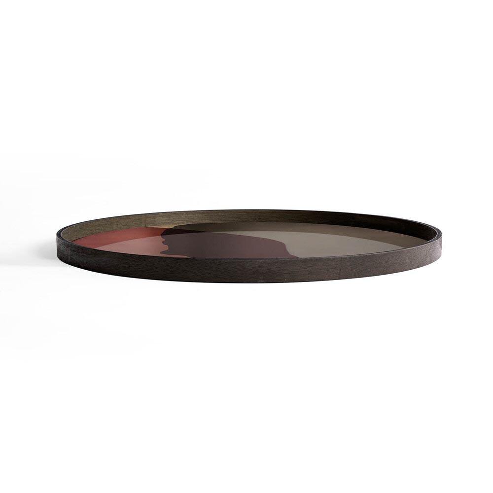 Notre Monde (Ethnicraft) DECORATIVE - Pinot Combined Dots Extra Large Round Glass Tray