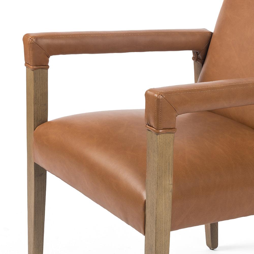 Four Hands FURNITURE - Reuben Faux Leather Dining Chair