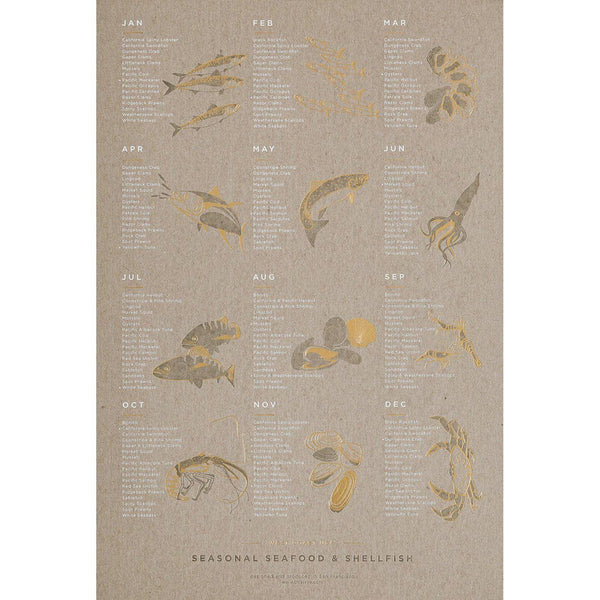Young America Creative GALLERY - Seasonal Seafood Calendar