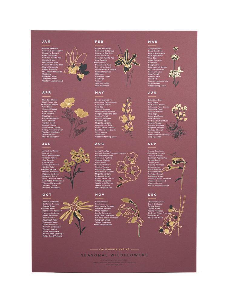 Young America Creative GALLERY - Seasonal Wildflower Calendar
