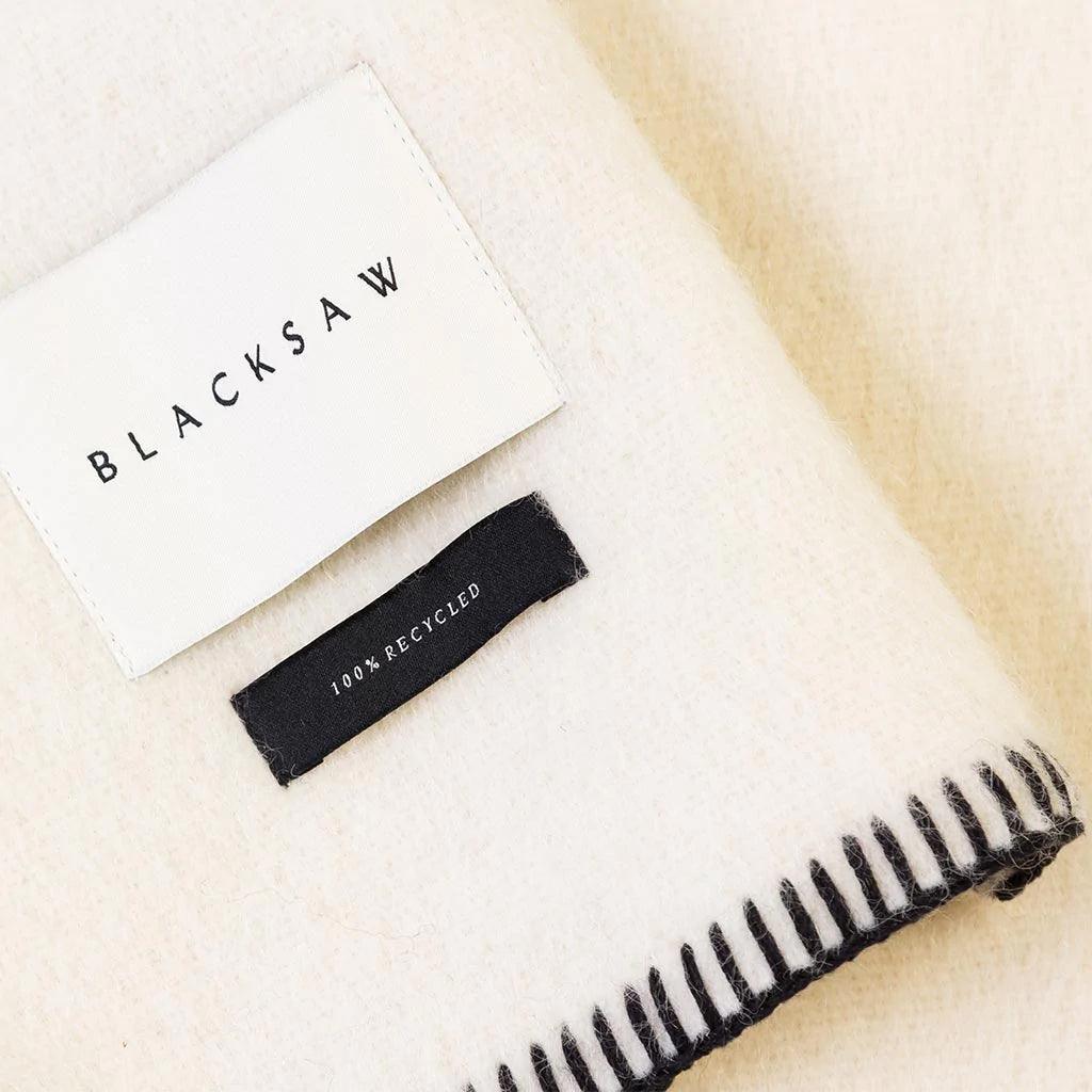 BLACKSAW TEXTILES - The Siempre Recycled Blanket - Speakeasy Ivory