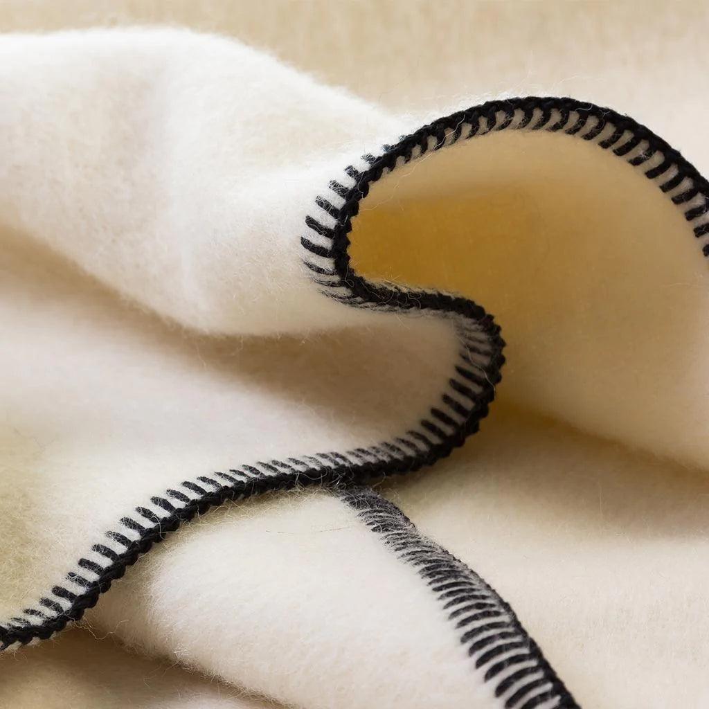 BLACKSAW TEXTILES - The Siempre Recycled Blanket - Speakeasy Ivory