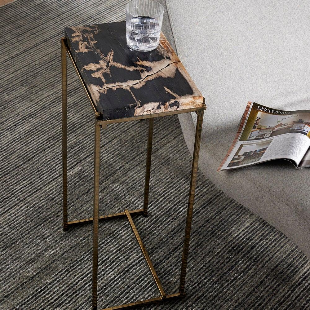 Four Hands DECORATIVE - Tig Petrified Wood End Table
