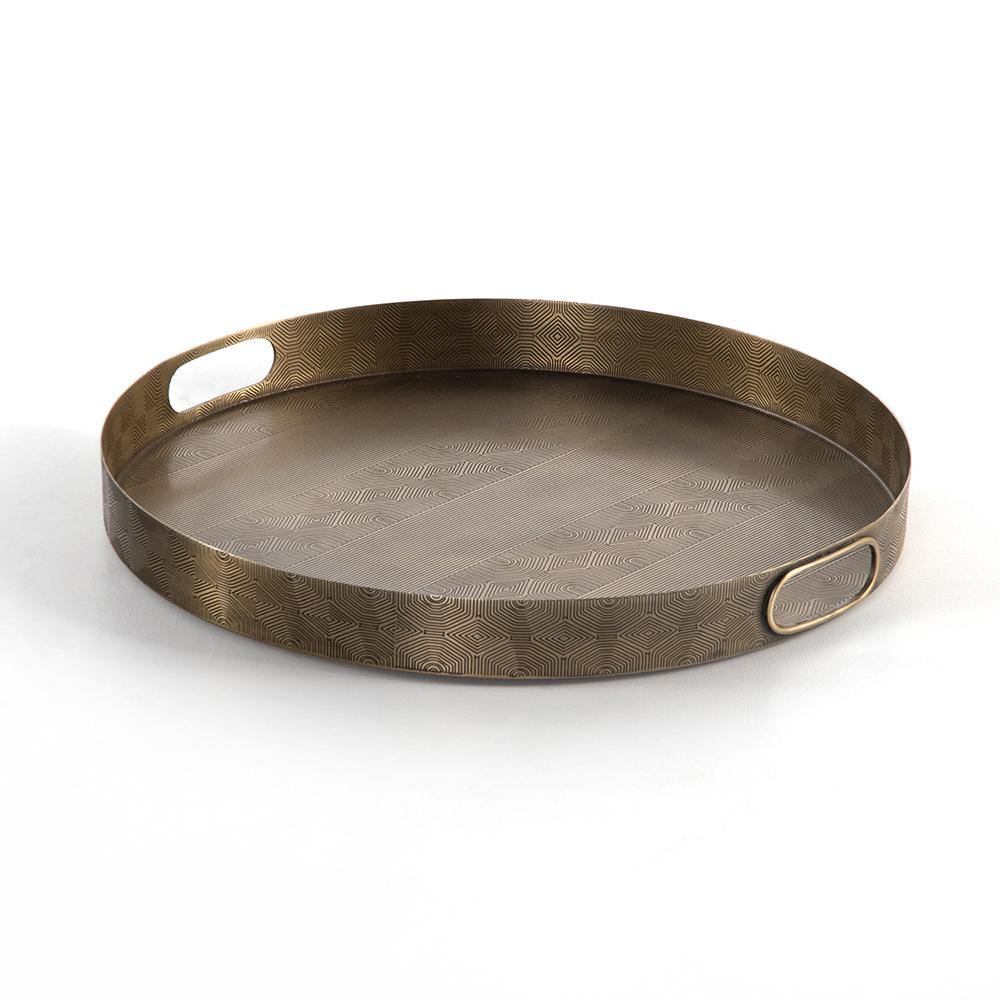 Four Hands DECORATIVE - Etched Brass Tray
