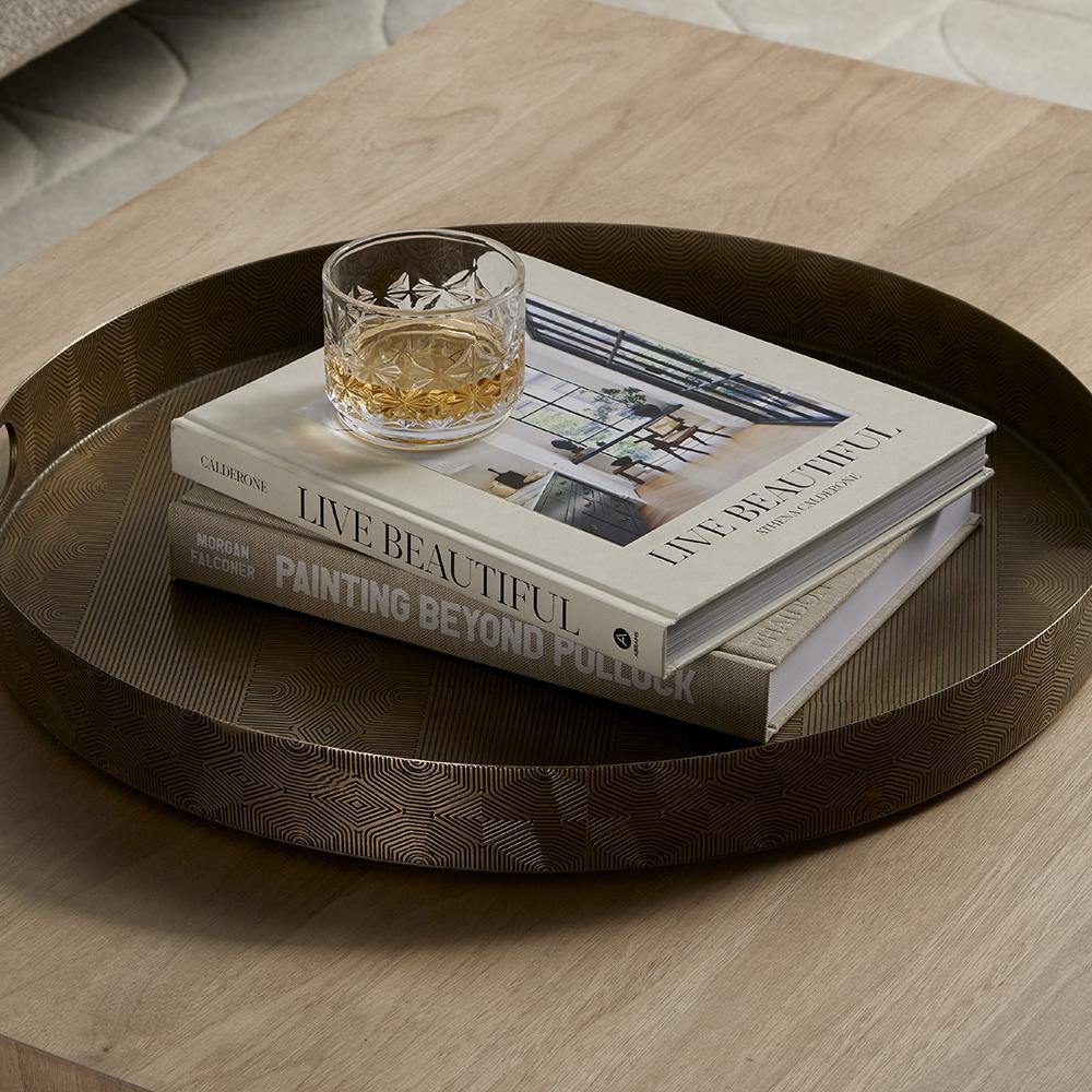 Four Hands DECORATIVE - Etched Brass Tray